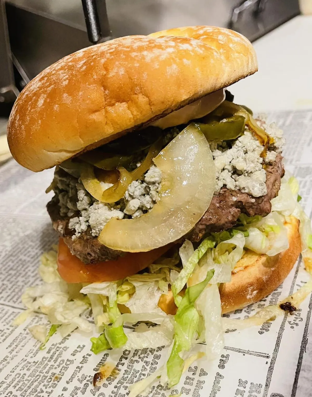 Signature Menu Item - Blue Cheese Burger
